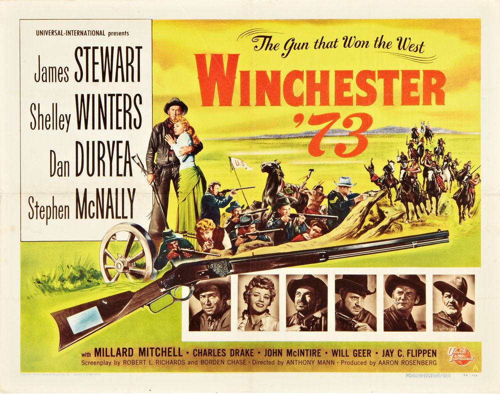 Winchester '73 (Universal International, 1950). Style A.- Movie Poster Reprint