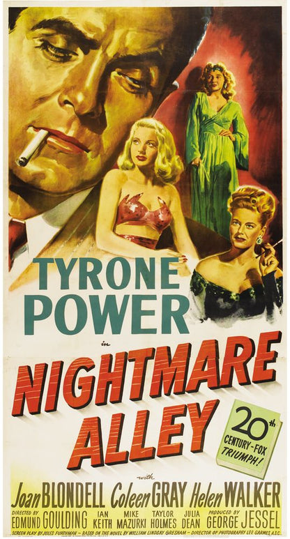 Nightmare Alley (20th Century Fox, 1947).- Movie Poster Reprint