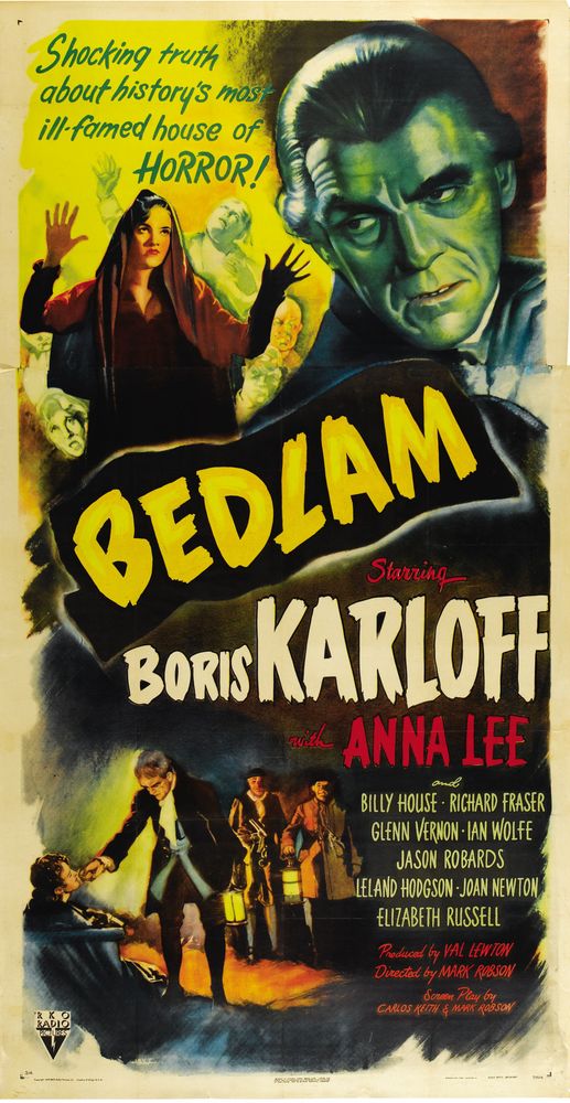 Bedlam (RKO, 1946) - Movie Poster Reprint