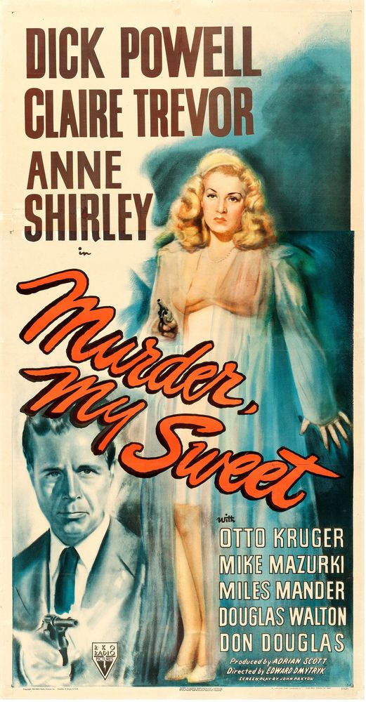 Murder, My Sweet (RKO, 1944).- Movie Poster Reprint