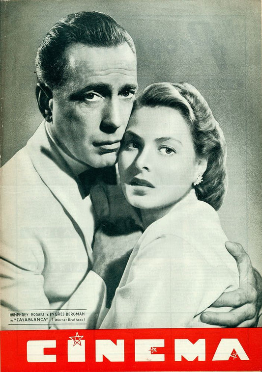 Casablanca in Cinema & Cine Illustrato (1945-46). Italian- Movie Poster Reprint