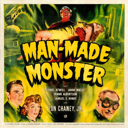 Man-Made Monster (Universal, 1941).- Movie Poster Reprint