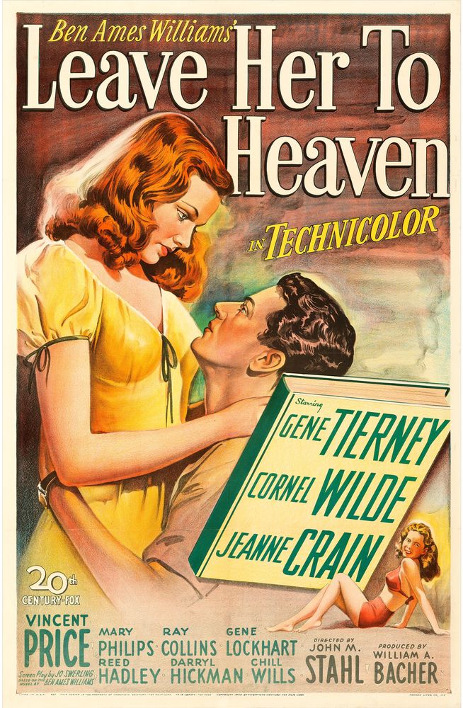 Leave Her to Heaven (20th Century Fox, 1945). Style A.- Movie Poster Reprint