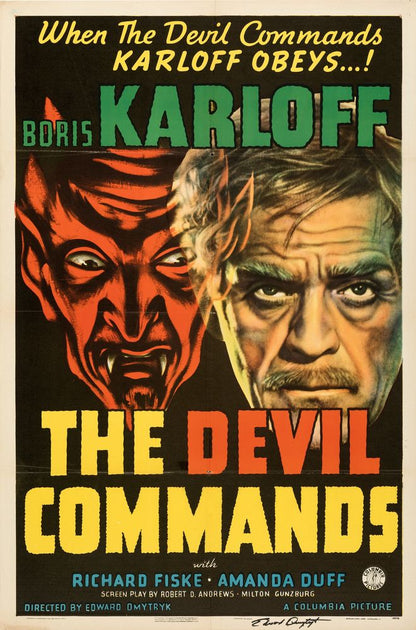 The Devil Commands (Columbia, 1941).- Movie Poster Reprint