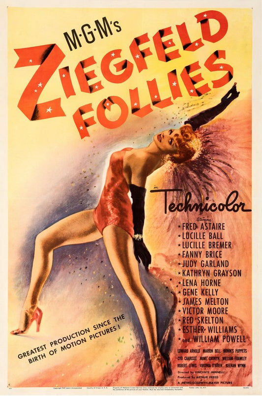 Ziegfeld Follies (MGM, 1945). Style C.- Movie Poster Reprint