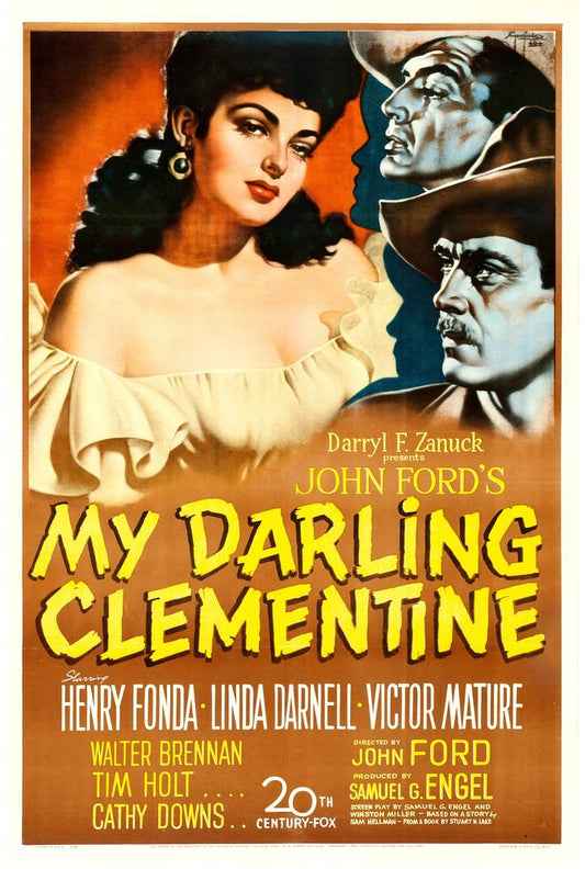 My Darling Clementine (20th Century Fox, 1946). Sergio Gargiulo Artwork.- Movie Poster Reprint