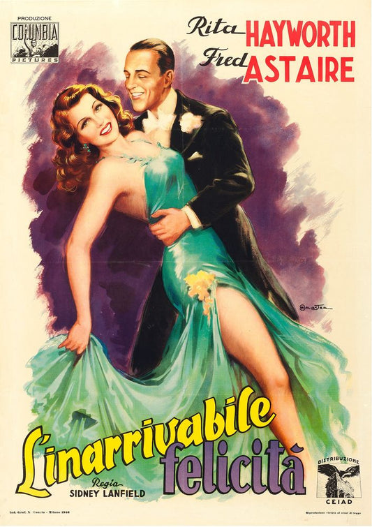 You'll Never Get Rich (Columbia, 1946). First Post-War Release Italian, Anselmo Ballester Artwork.- Movie Poster Reprint