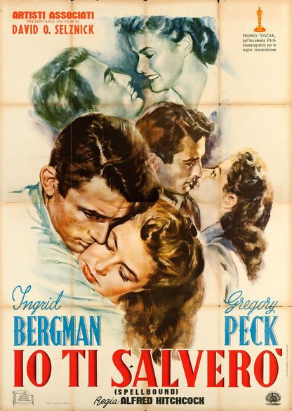 Spellbound (United Artists,1948). First Post-War Italian- Movie Poster Reprint