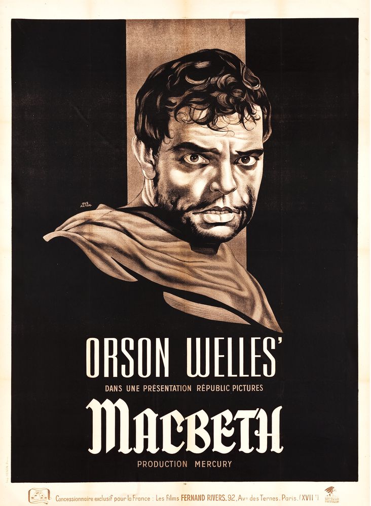 Macbeth (Republic, 1948). French- Movie Poster Reprint