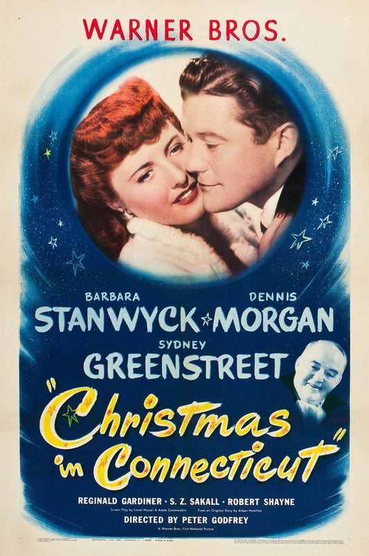 Christmas in Connecticut (Warner Brothers, 1945).- Movie Poster Reprint