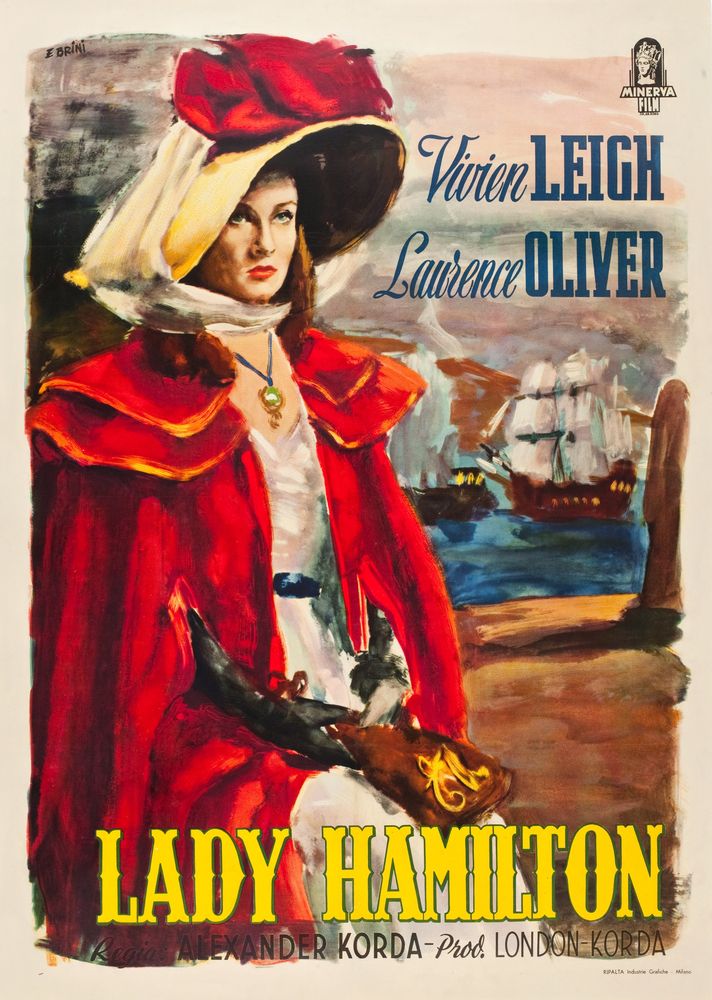 That Hamilton Woman (Minerva, Late 1940s). Italian First Post-War Release- Movie Poster Reprint