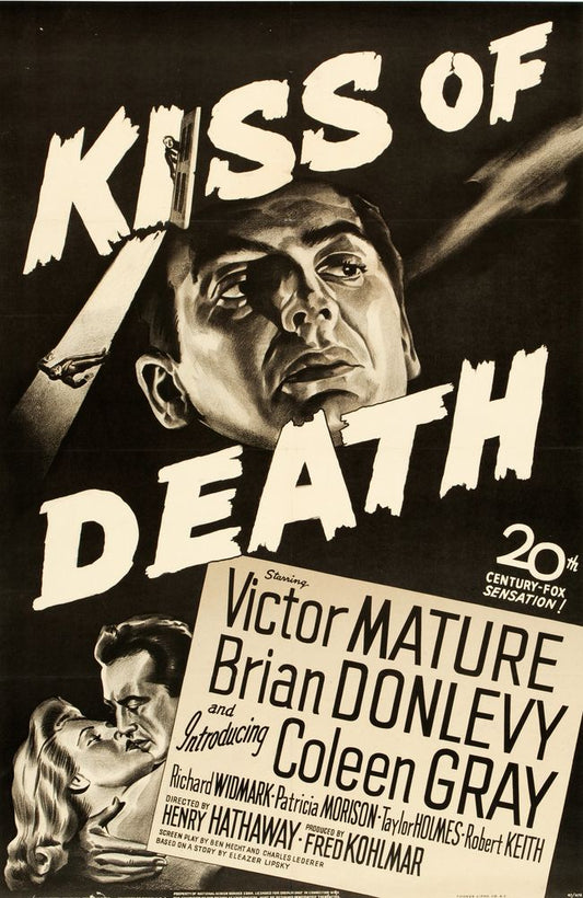 Kiss of Death (20th Century Fox, 1947).- Movie Poster Reprint