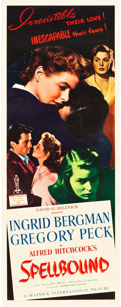 Spellbound (United Artists, 1945).- Movie Poster Reprint