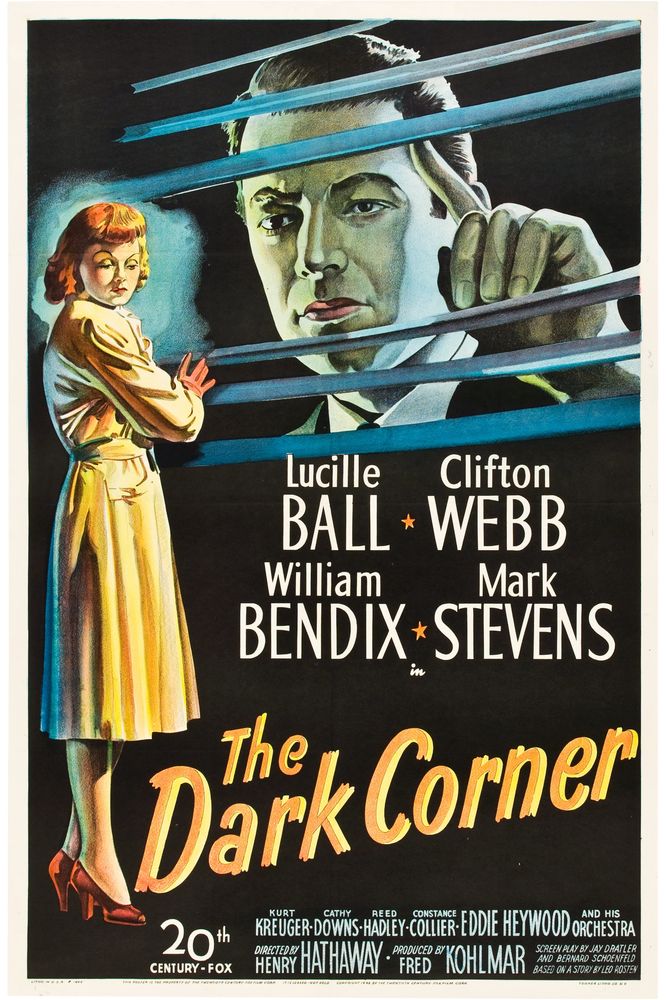 The Dark Corner (20th Century Fox, 1946).- Movie Poster Reprint