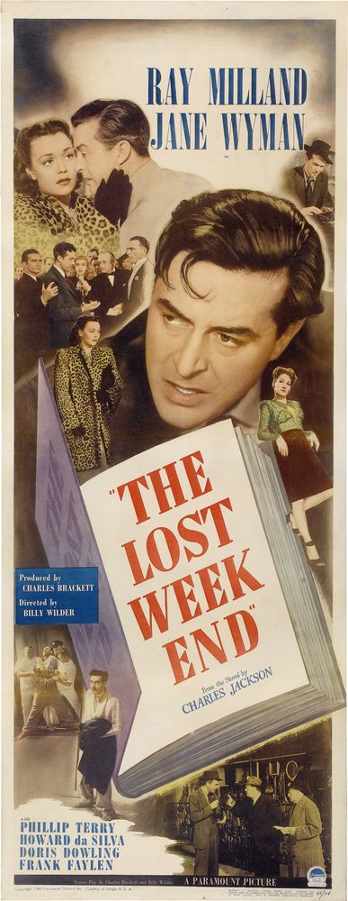 The Lost Weekend (Paramount, 1945).- Movie Poster Reprint