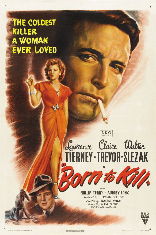 Born to Kill (RKO, 1946) - Movie Poster Reprint