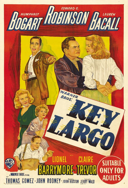 Key Largo (Warner Brothers, 1948).- Movie Poster Reprint