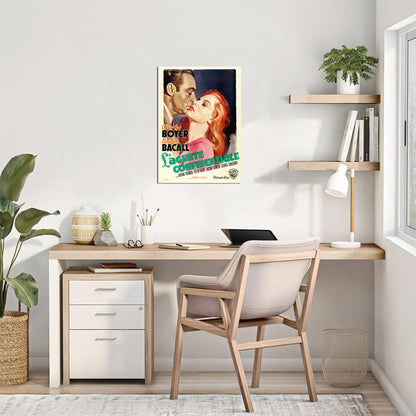 Confidential Agent (Warner Brothers, 1946). Italian, Luigi Martinati Artwork - Movie Poster Reprint