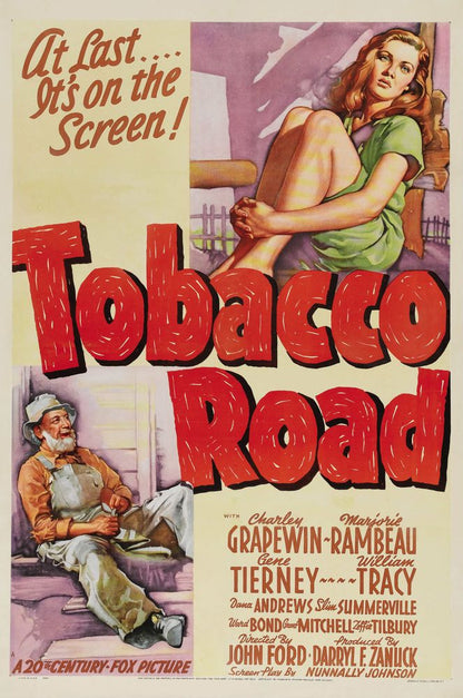 Tobacco Road (20th Century Fox, 1941).- Movie Poster Reprint