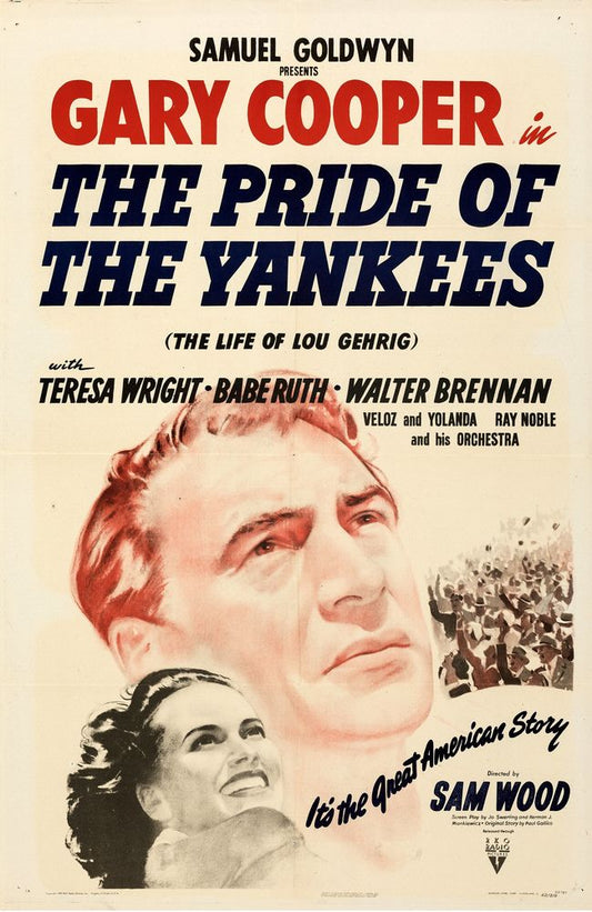 The Pride of the Yankees (RKO, 1942).- Movie Poster Reprint