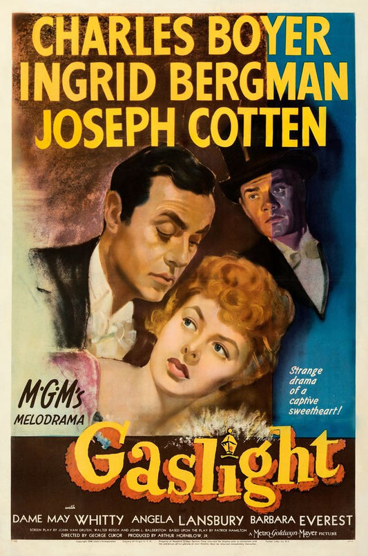 Gaslight (MGM, 1944). Fine- on Linen.- Movie Poster Reprint