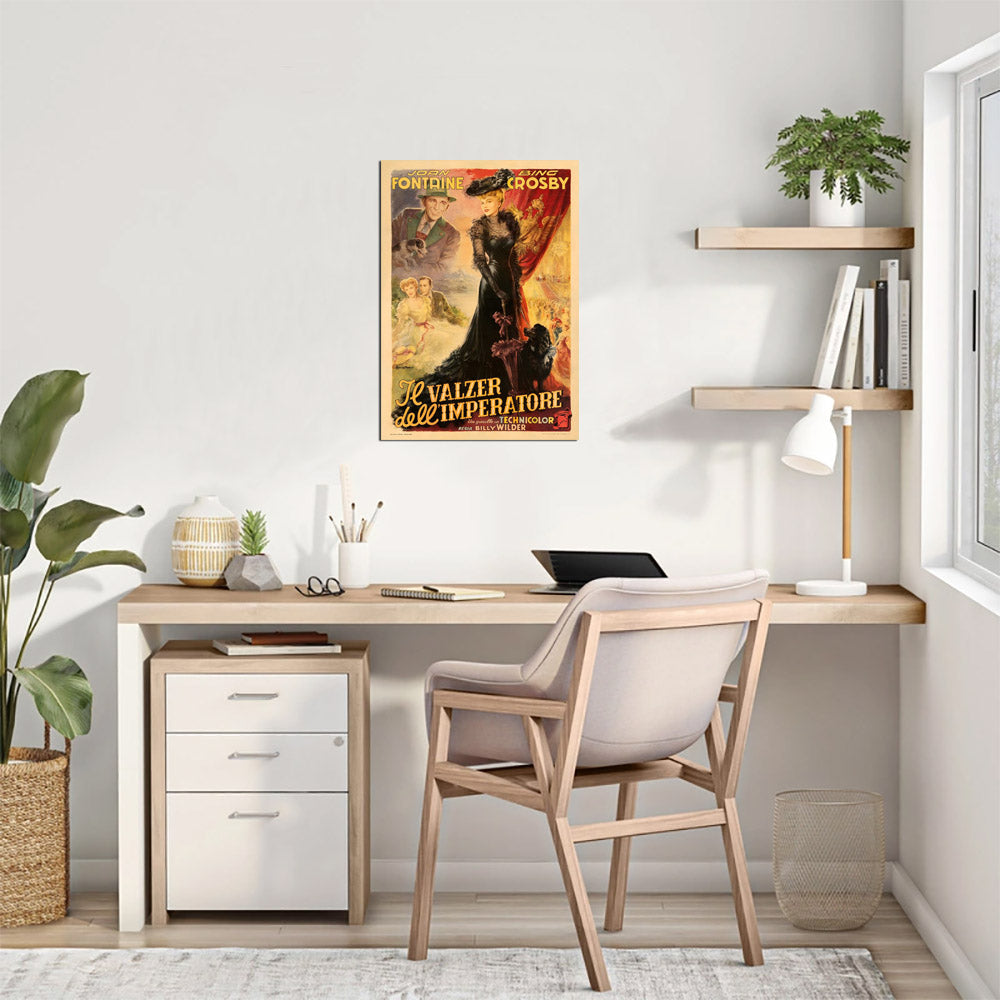 The Emperor Waltz (Fincine, 1949). Fine/Very Fine on Linen. Italian, Anselmo Ballester Artwork - Movie Poster Reprint