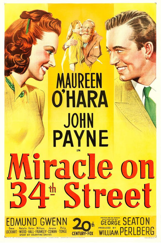 Miracle on 34th Street (20th Century Fox, 1947).- Movie Poster Reprint