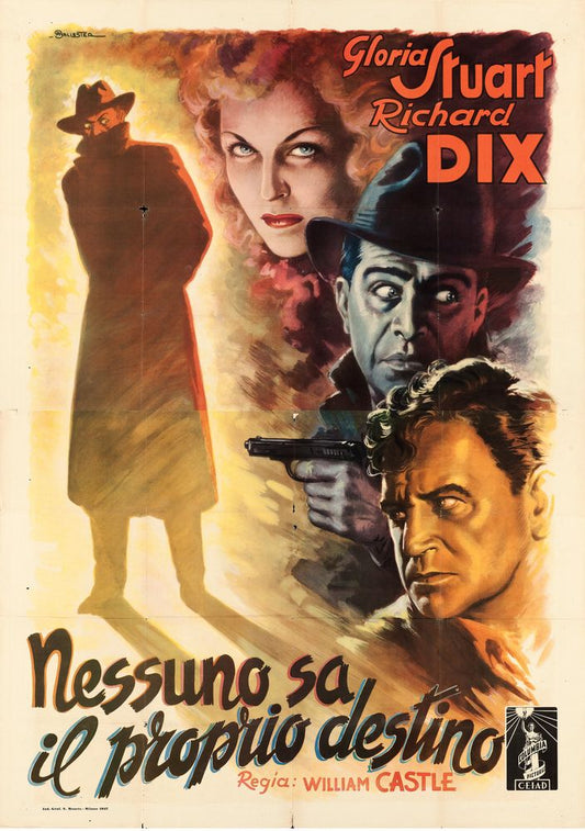 The Whistler (Columbia, 1947). First Post-War Release Italian, Anselmo Ballester Artwork.- Movie Poster Reprint