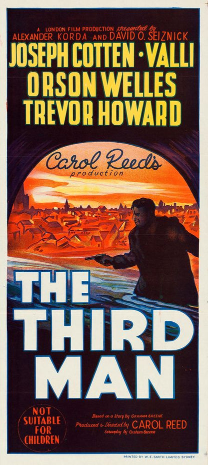 The Third Man (Selznick, 1949). Australian- Movie Poster Reprint