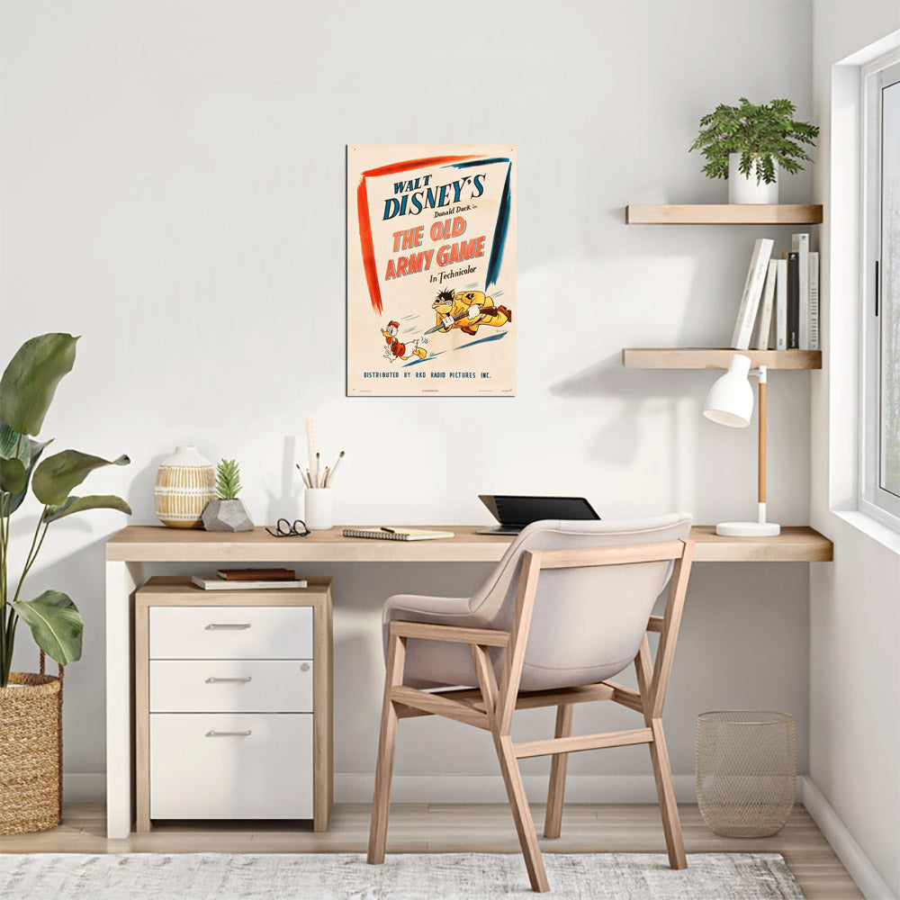 Donald Duck in The Old Army Game (RKO, 1943) - Movie Poster Reprint