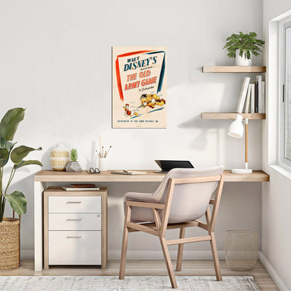 Donald Duck in The Old Army Game (RKO, 1943) - Movie Poster Reprint