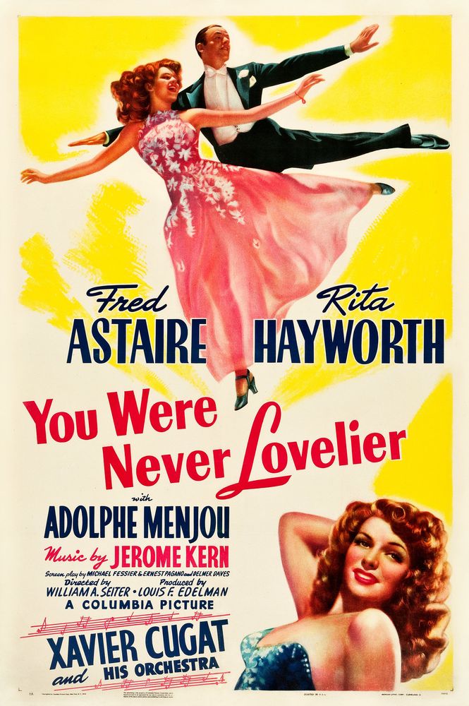 You Were Never Lovelier (Columbia, 1942). Style A.- Movie Poster Reprint