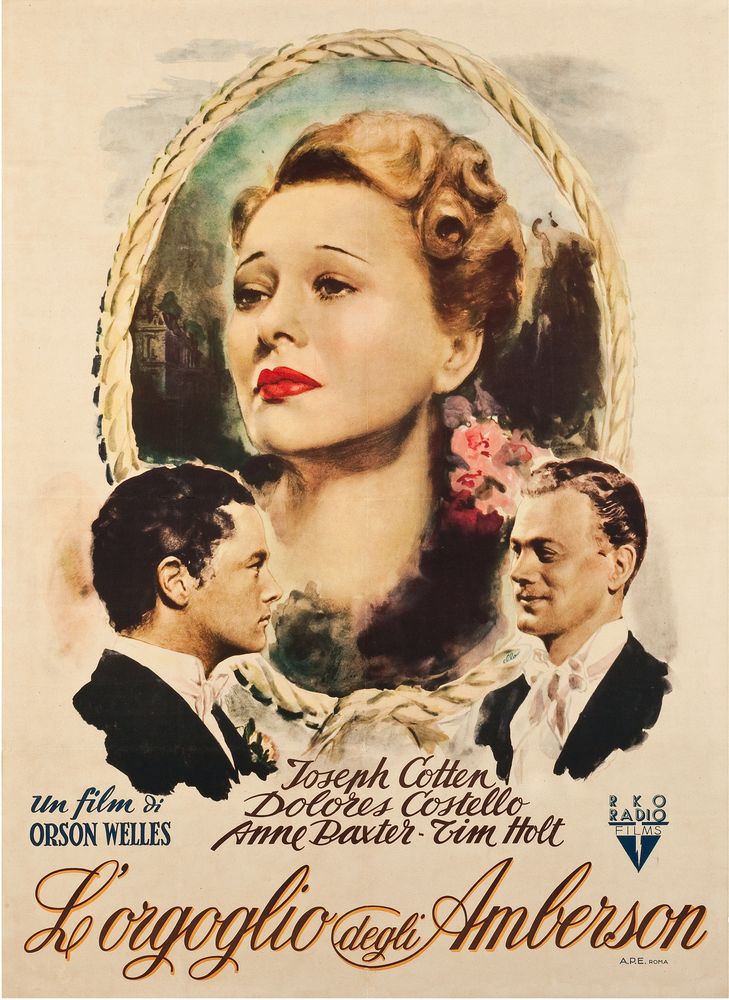 The Magnificent Ambersons (RKO, Late 1940s). First Post-War Italian- Movie Poster Reprint