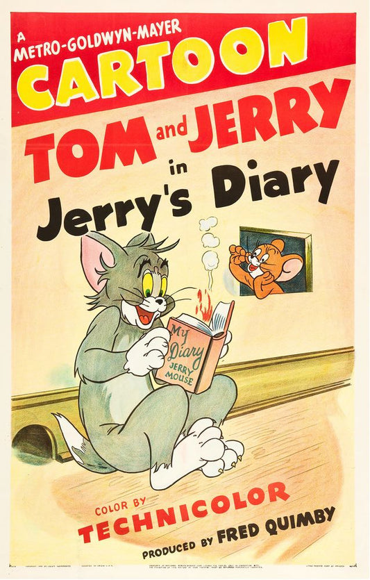 Jerry's Diary (MGM, 1949).- Movie Poster Reprint