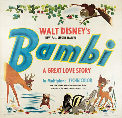 Bambi (RKO, 1942) - Movie Poster Reprint