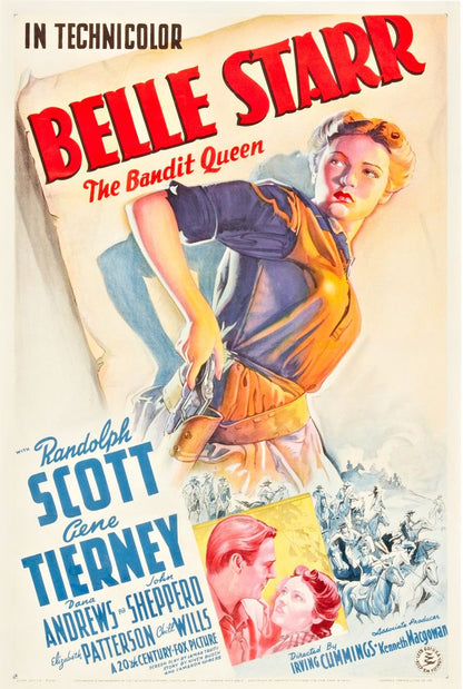 Belle Starr (20th Century Fox, 1941). Style A - Movie Poster Reprint