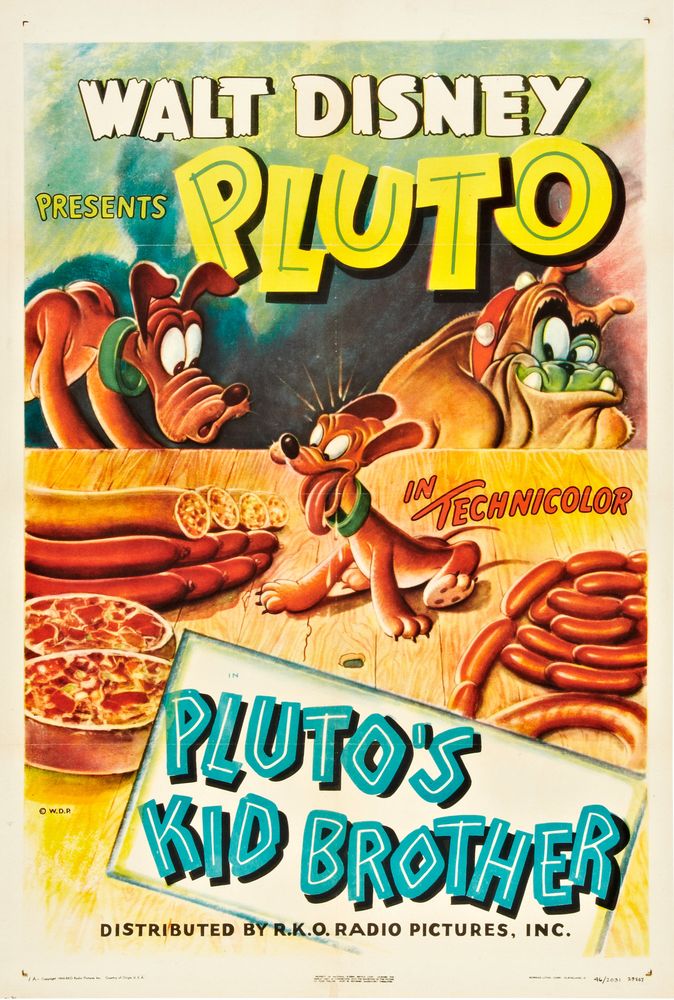 Pluto's Kid Brother (RKO, 1946).- Movie Poster Reprint