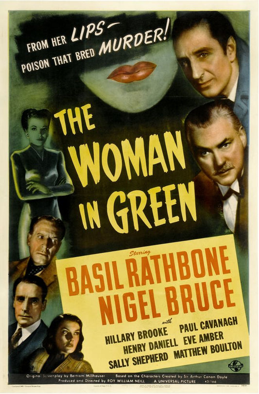 The Woman in Green (Universal, 1945).- Movie Poster Reprint