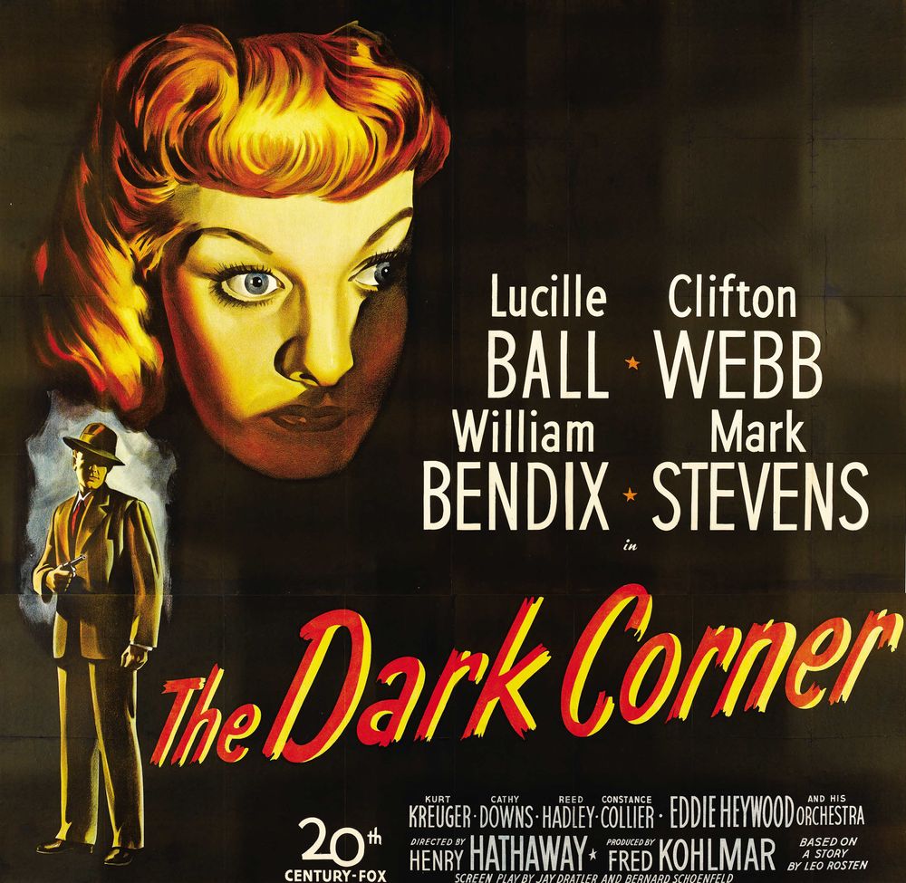 The Dark Corner (20th Century Fox, 1946).- Movie Poster Reprint