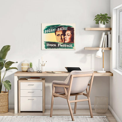 Dark Passage (Warner Brothers, 1947). Style A. Film Noir - Movie Poster Reprint