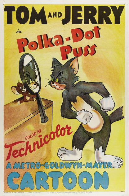 Polka-Dot Puss (MGM, 1948).- Movie Poster Reprint