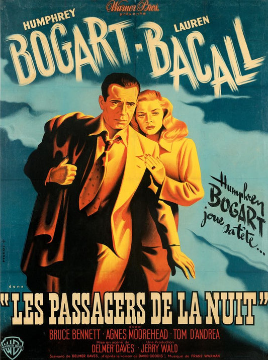 Dark Passage (Warner Bros., 1948). French, Pierre Pigeot Artwork.- Movie Poster Reprint