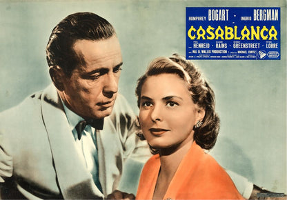 Casablanca (Dear Film/United Artists, R-1962). Italian- Movie Poster Reprint