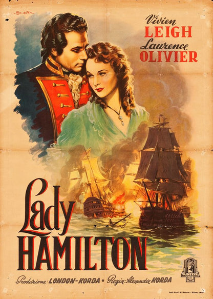 That Hamilton Woman (United Artists, 1946). First Post-War Italian, Anselmo Ballester artwork- Movie Poster Reprint