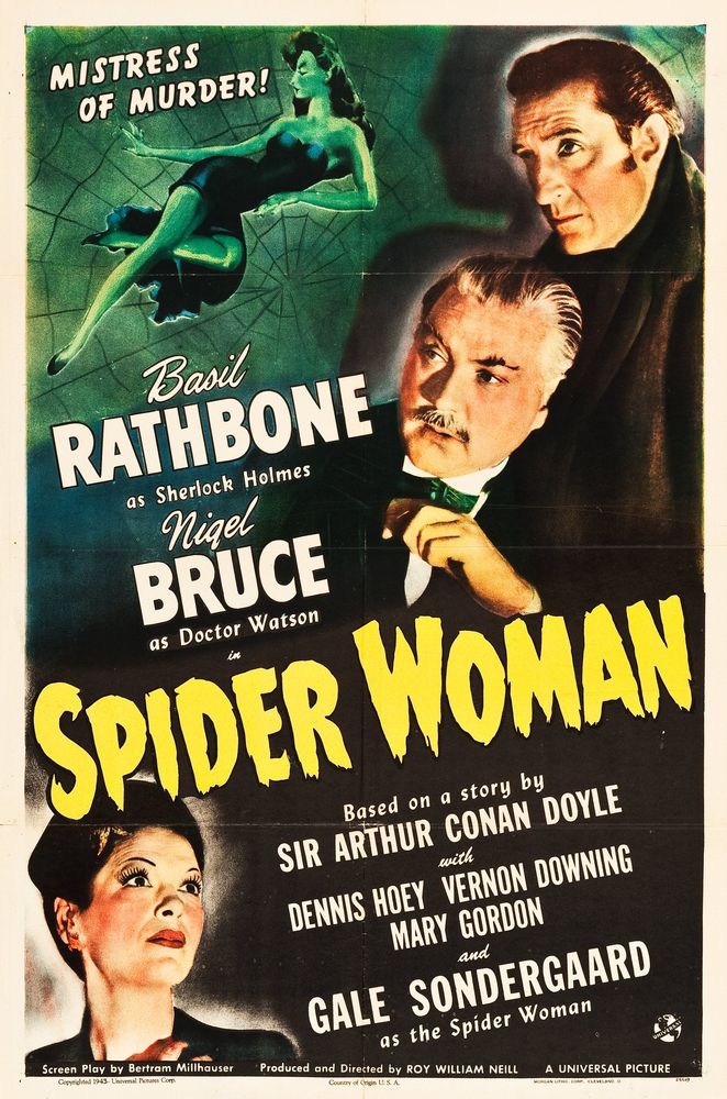 The Spider Woman (Universal, 1944).- Movie Poster Reprint