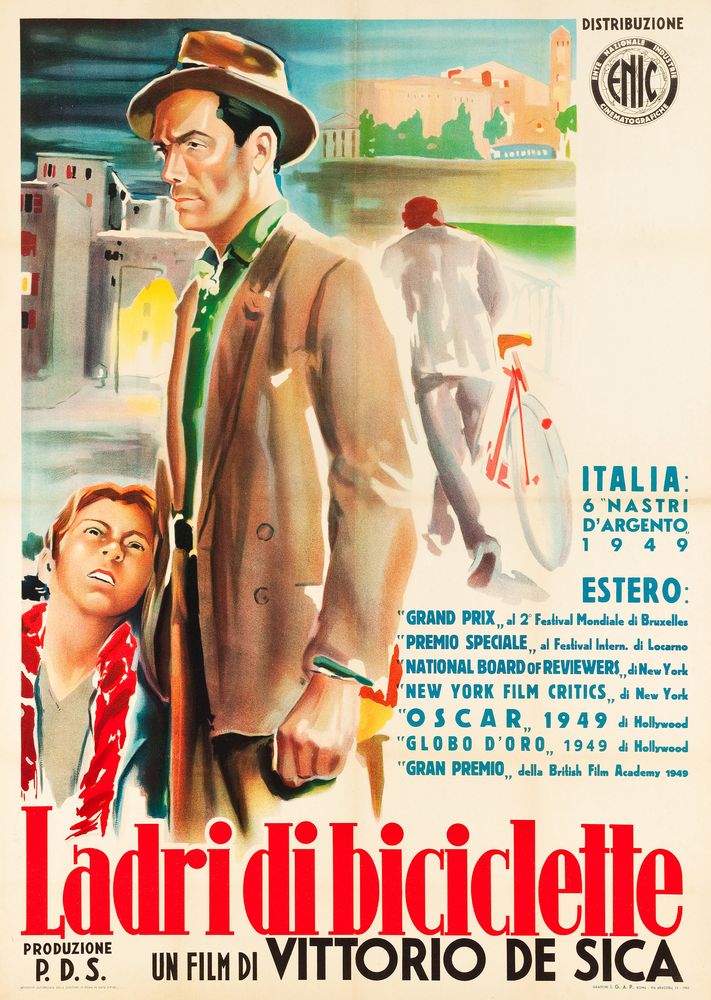 The Bicycle Thief (ENIC, R-1952). Italian- Movie Poster Reprint