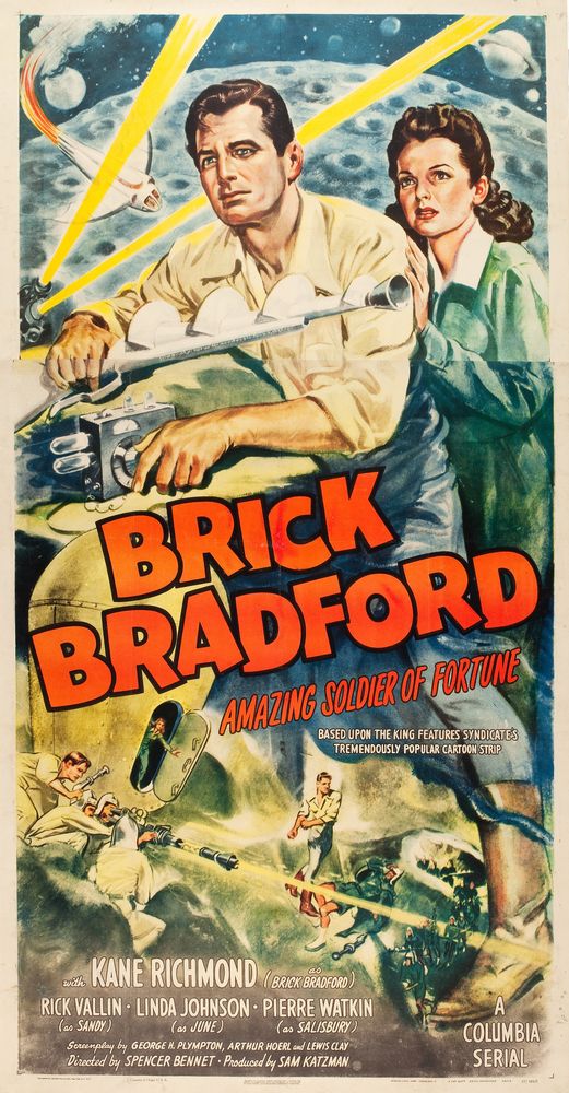 Brick Bradford Amazing Soldier of Fortune (Columbia, 1947) - Movie Poster Reprint