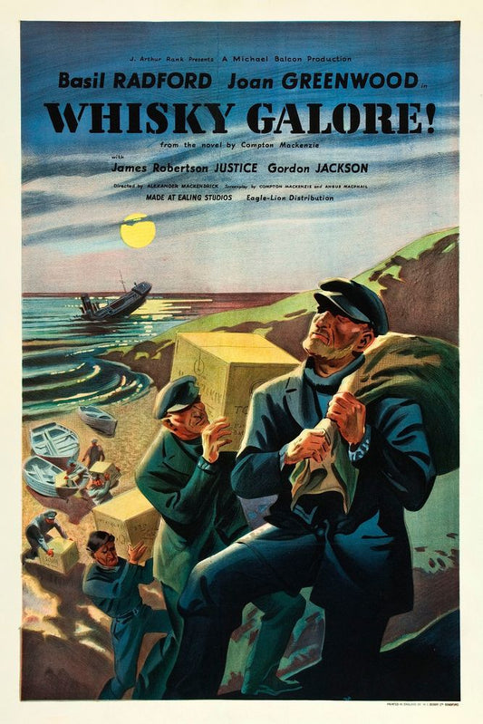 Whiskey Galore (Eagle Lion, 1949). British- Movie Poster Reprint