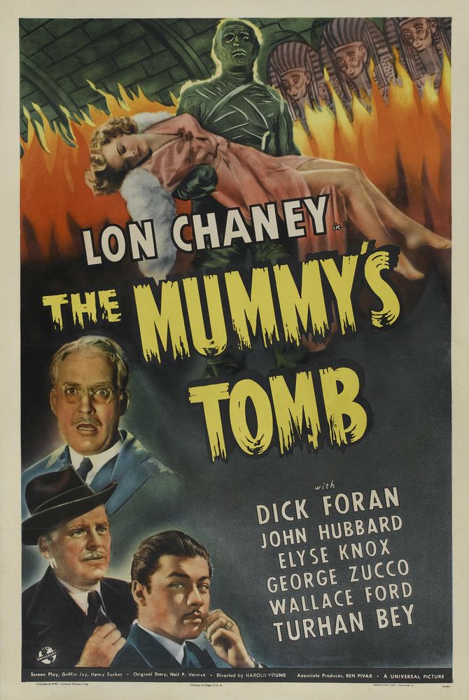 The Mummy's Tomb (Universal, 1942). Spanish- Movie Poster Reprint