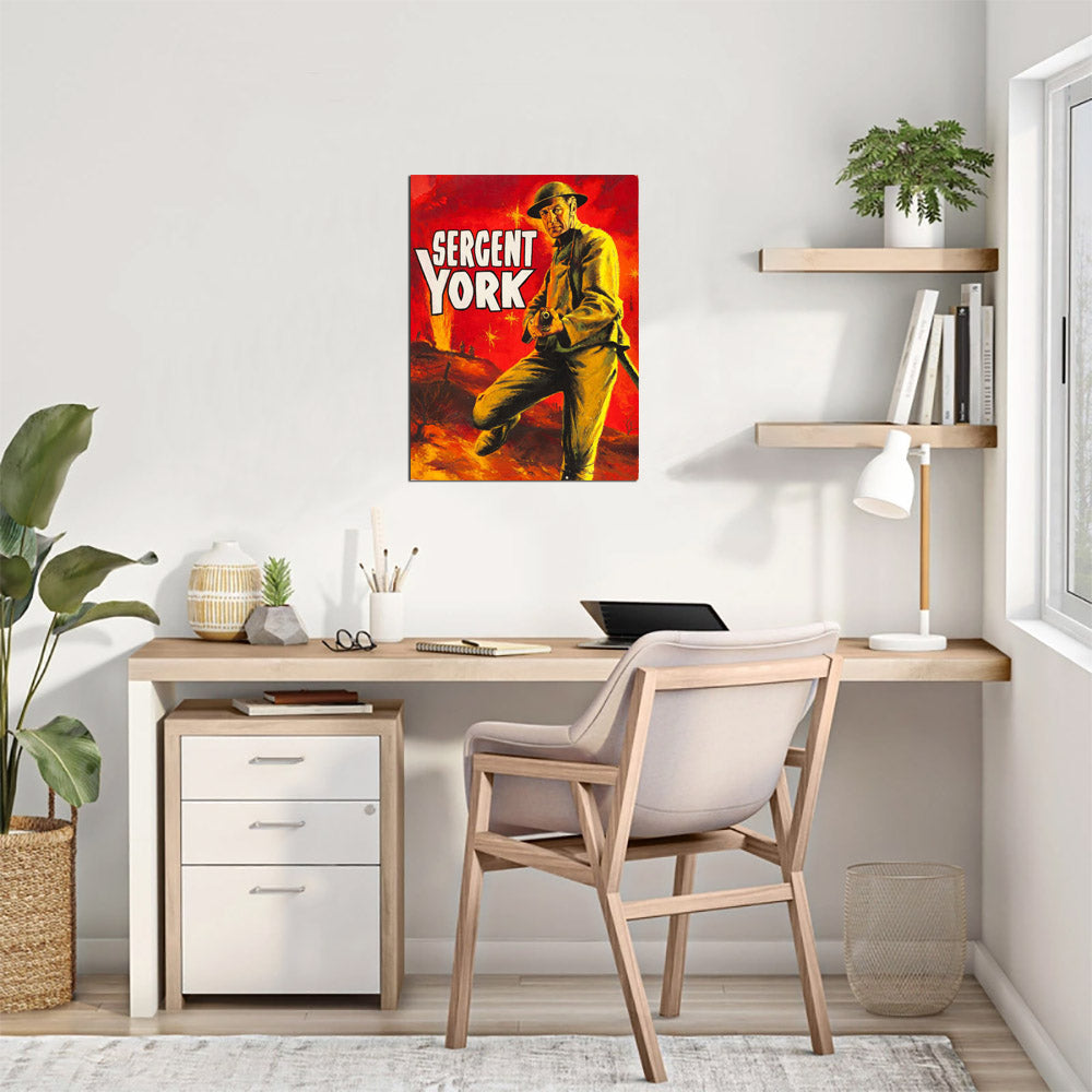 Sergeant York by Jean Mascii (Prodis, R-1960s). French - Movie Poster Reprint